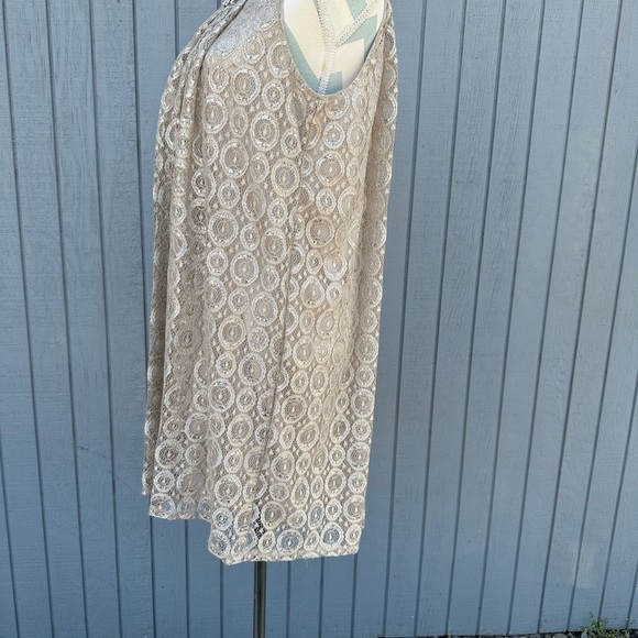Alfani Taupe Lace Dress - Picture 6 of 12